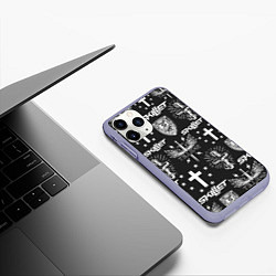 Чехол iPhone 11 Pro матовый SKILLET, цвет: 3D-светло-сиреневый — фото 2