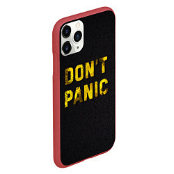 Чехол iPhone 11 Pro матовый DONT PANIC, цвет: 3D-красный — фото 2