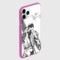 Чехол iPhone 11 Pro матовый Freddie Mercury, цвет: 3D-фиолетовый — фото 2
