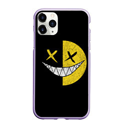 Чехол iPhone 11 Pro матовый SMILE, цвет: 3D-светло-сиреневый