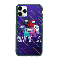 Чехол iPhone 11 Pro матовый Among Us, цвет: 3D-темно-зеленый