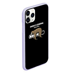 Чехол iPhone 11 Pro матовый ВСЁ ЛЕНЬ, цвет: 3D-светло-сиреневый — фото 2