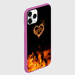 Чехол iPhone 11 Pro матовый BTS, цвет: 3D-фиолетовый — фото 2