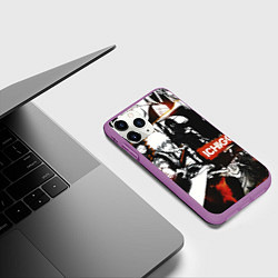 Чехол iPhone 11 Pro матовый Bleach Блич Ичиго Курасаки, цвет: 3D-фиолетовый — фото 2