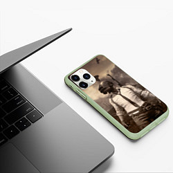 Чехол iPhone 11 Pro матовый PUBG, цвет: 3D-салатовый — фото 2