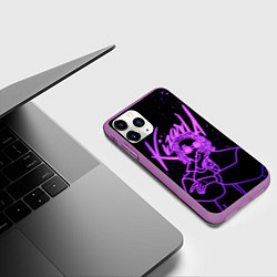 Чехол iPhone 11 Pro матовый KIZARU, цвет: 3D-фиолетовый — фото 2