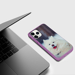 Чехол iPhone 11 Pro матовый САМОЕД, цвет: 3D-фиолетовый — фото 2