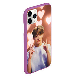 Чехол iPhone 11 Pro матовый JUNGKOOK BTS, цвет: 3D-фиолетовый — фото 2