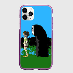 Чехол iPhone 11 Pro матовый Унесенные призраками, цвет: 3D-фиолетовый