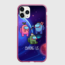 Чехол iPhone 11 Pro матовый Among Us Space