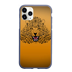 Чехол iPhone 11 Pro матовый Леопард