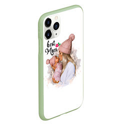 Чехол iPhone 11 Pro матовый Best Mom, цвет: 3D-салатовый — фото 2