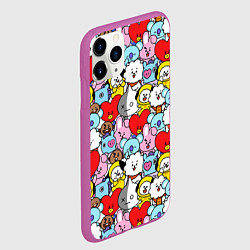 Чехол iPhone 11 Pro матовый BT21 BTS, цвет: 3D-фиолетовый — фото 2