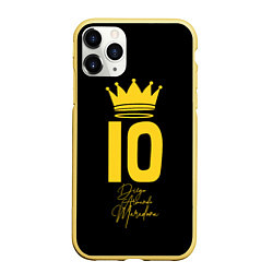 Чехол iPhone 11 Pro матовый Diego Maradona