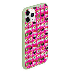 Чехол iPhone 11 Pro матовый Суши и роллы, цвет: 3D-салатовый — фото 2