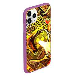 Чехол iPhone 11 Pro матовый CS GO DRAGON LORE, цвет: 3D-фиолетовый — фото 2