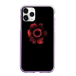 Чехол iPhone 11 Pro матовый 7 смертных грехов, цвет: 3D-сиреневый