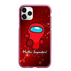 Чехол iPhone 11 Pro матовый Hello Impostor