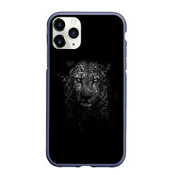Чехол iPhone 11 Pro матовый Ягуар, цвет: 3D-серый