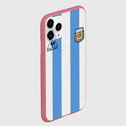 Чехол iPhone 11 Pro матовый Джерси Марадоны с автографом, цвет: 3D-малиновый — фото 2