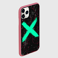 Чехол iPhone 11 Pro матовый Silence, цвет: 3D-малиновый — фото 2