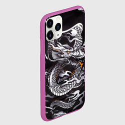 Чехол iPhone 11 Pro матовый Самурай, цвет: 3D-фиолетовый — фото 2