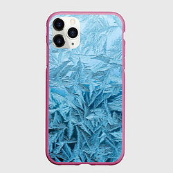 Чехол iPhone 11 Pro матовый Иней, цвет: 3D-малиновый