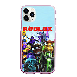 Чехол iPhone 11 Pro матовый ROBLOX, цвет: 3D-розовый