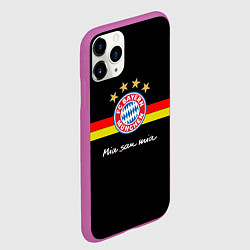 Чехол iPhone 11 Pro матовый Бавария, цвет: 3D-фиолетовый — фото 2