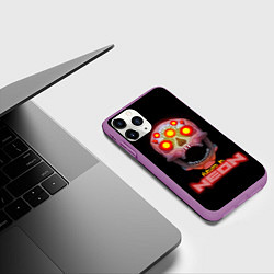 Чехол iPhone 11 Pro матовый Будущее в неоне, цвет: 3D-фиолетовый — фото 2
