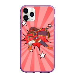 Чехол iPhone 11 Pro матовый Megumin Dabbing, цвет: 3D-фиолетовый