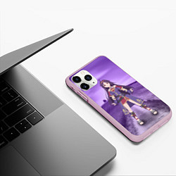 Чехол iPhone 11 Pro матовый Юки Конно, цвет: 3D-розовый — фото 2