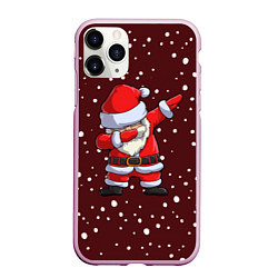 Чехол iPhone 11 Pro матовый Dab-Santa, цвет: 3D-розовый