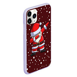 Чехол iPhone 11 Pro матовый Dab-Santa, цвет: 3D-светло-сиреневый — фото 2