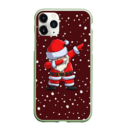 Чехол iPhone 11 Pro матовый Dab-Santa, цвет: 3D-салатовый