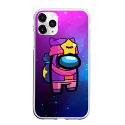 Чехол iPhone 11 Pro матовый AMONG US - BRAWL STARS SANDY, цвет: 3D-белый