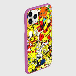 Чехол iPhone 11 Pro матовый ПОКЕМОНЫ, цвет: 3D-фиолетовый — фото 2