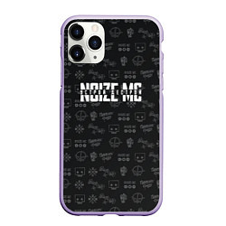 Чехол iPhone 11 Pro матовый Noize MC, цвет: 3D-светло-сиреневый