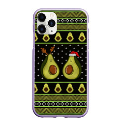 Чехол iPhone 11 Pro матовый Avo christmas, цвет: 3D-светло-сиреневый