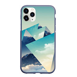 Чехол iPhone 11 Pro матовый Эверест, цвет: 3D-серый