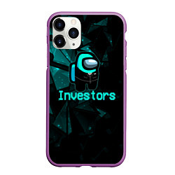 Чехол iPhone 11 Pro матовый Among Us Investors, цвет: 3D-фиолетовый