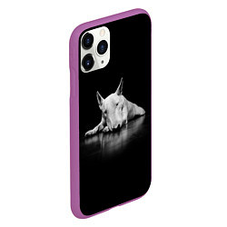 Чехол iPhone 11 Pro матовый Puppy, цвет: 3D-фиолетовый — фото 2