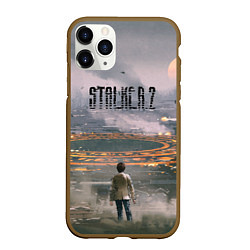 Чехол iPhone 11 Pro матовый Stalker, цвет: 3D-коричневый