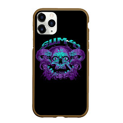 Чехол iPhone 11 Pro матовый Sum 41, цвет: 3D-коричневый