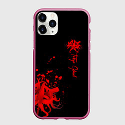 Чехол iPhone 11 Pro матовый Tokyo Ghoul, цвет: 3D-малиновый
