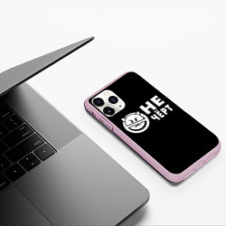 Чехол iPhone 11 Pro матовый Не чёрт, цвет: 3D-розовый — фото 2