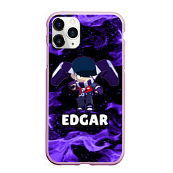 Чехол iPhone 11 Pro матовый BRAWL STARS EDGAR, цвет: 3D-розовый
