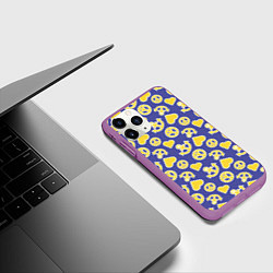 Чехол iPhone 11 Pro матовый JoJo no Kimyou na Bouken, цвет: 3D-фиолетовый — фото 2