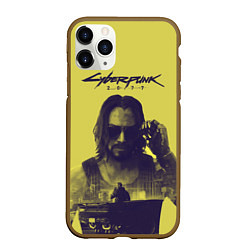 Чехол iPhone 11 Pro матовый Cyberpunk 2077