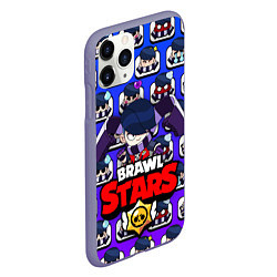 Чехол iPhone 11 Pro матовый BRAWL STARS EDGAR, цвет: 3D-серый — фото 2